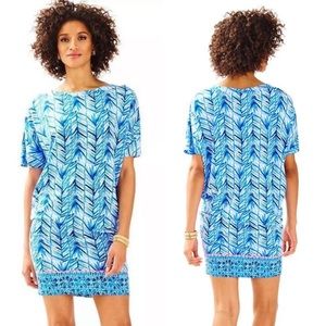 NWOT Lilly Pulitzer Lowe Dress 24580 Lapis Blue Costa Verde Engin Dr Sz XS